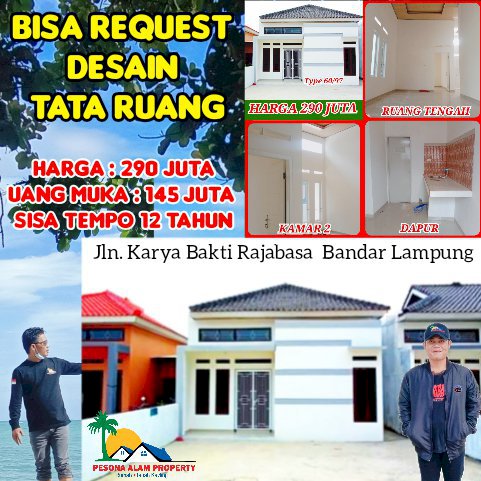 Rumah murah desain suka-suka di bandar lampung