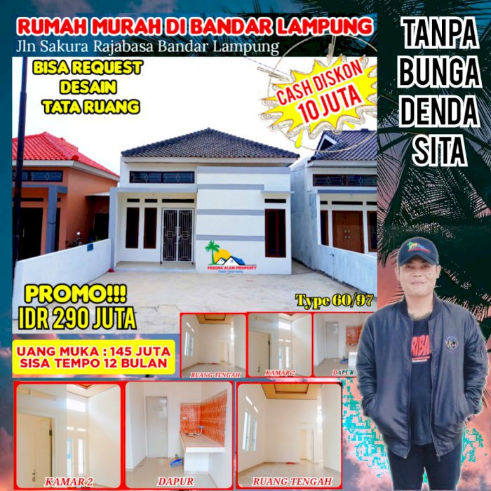 Rumah super murah di bandar Lampung