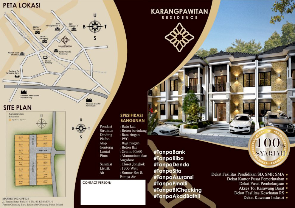 Rumah syari'ah mewah di Karawang Barat