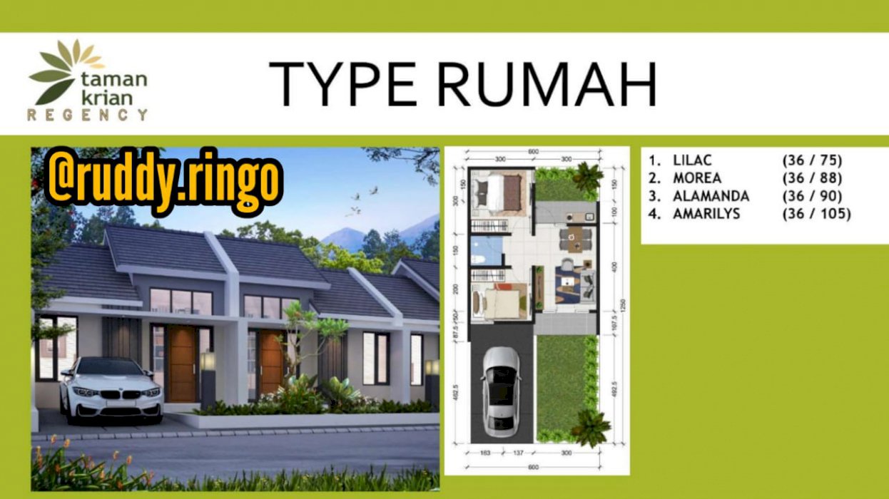 Perumahan TAMAN KRIAN REGENCY DEKAT SAMSAT KRIAN SIDOARJO