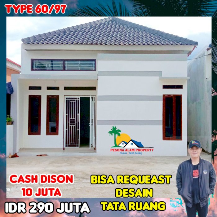 JUAL RUMAH MURAH BEBAS DESAIN RUMAH