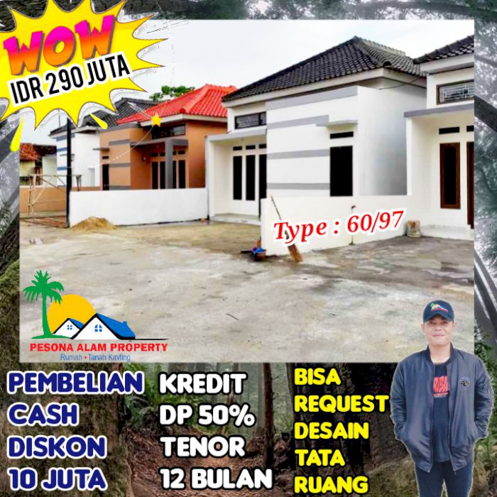 RUMAH SYARI'AH TANPA BANK SAMPING SMA 13 BANDAR LAMPUNG