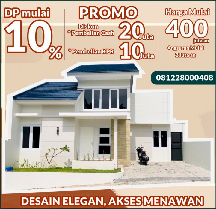 RUMAH CANTIK DISKON MENARIK