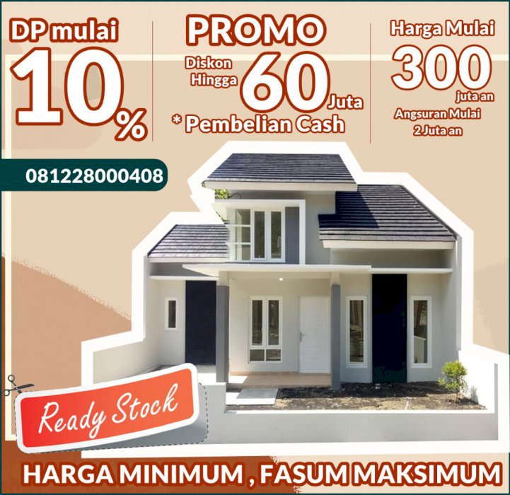 RUMAH  MURAH SIAP HUNI DALAM PERUMAHAN