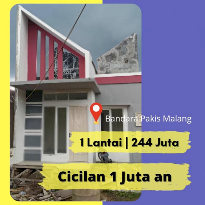 Rumah murah dekat bandara dan Binus araya cicilan 1 Juta an