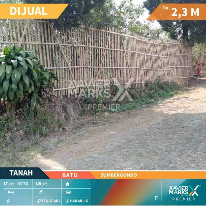 Tanah daerah Sumbergondo Batu