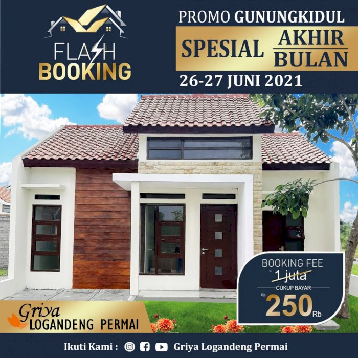 Rumah siap bangun siap huni dalam kota Wonosari Gunungkidul