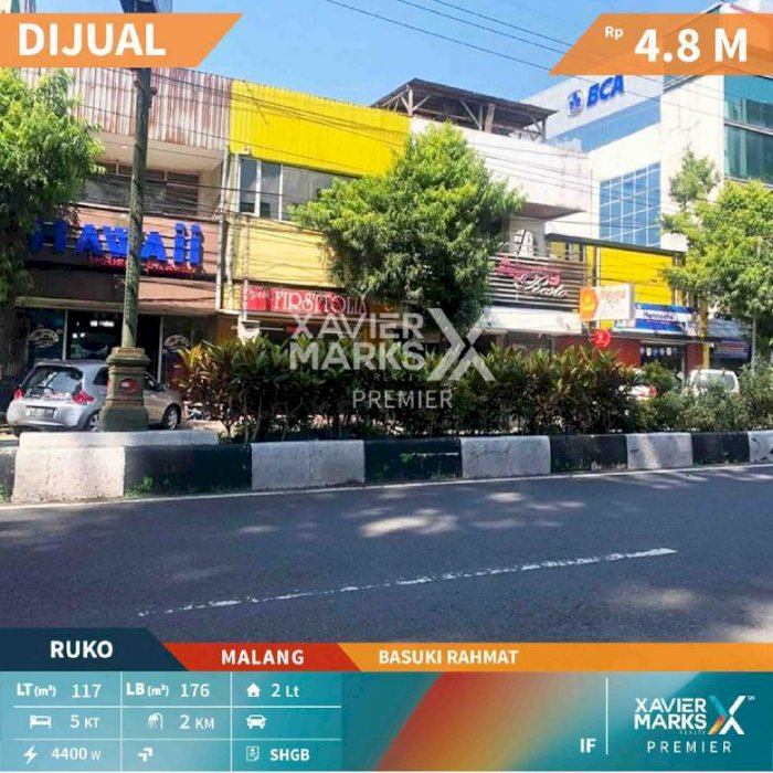 Ruko di Basuki Rahmat Kota Malang Kawasan Ramai dan Lokasi Strategis Cocok untuk