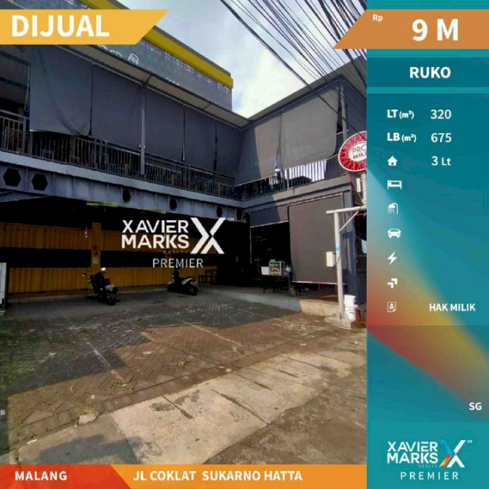 Ruko di Jalan Coklat Soekarno Hatta Kota Malang Lokasi Pusat Kota cocok untuk