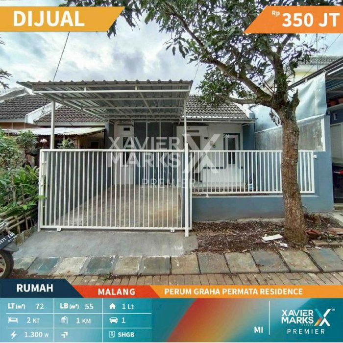 Rumah di Perum Graha Permata Residence Pakisjajar Malang
