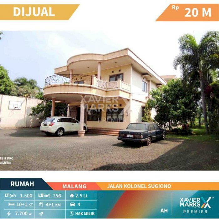 Rumah Jalan Kolonel Sugiono Kota Malang cocok untuk usaha