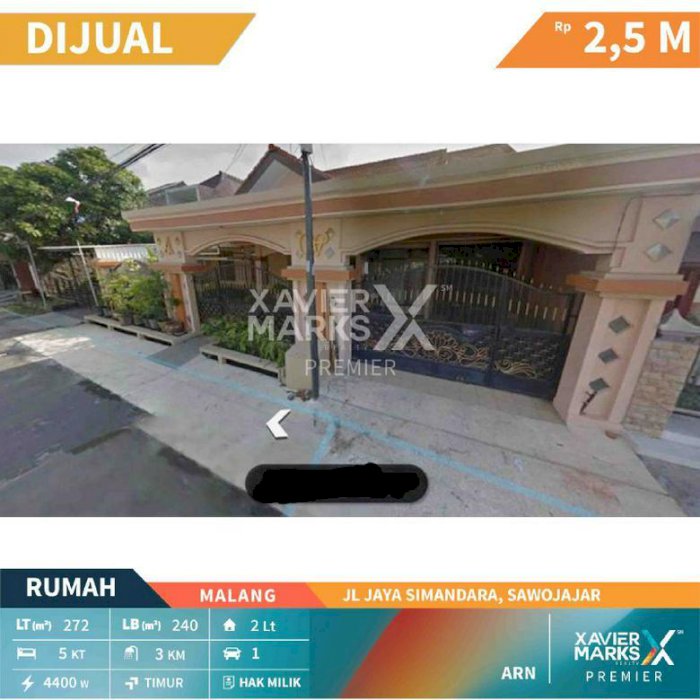 Rumah di Jalan Jaya Simandara Sawojajar Kota Malang Hunian Nyaman dan Aman