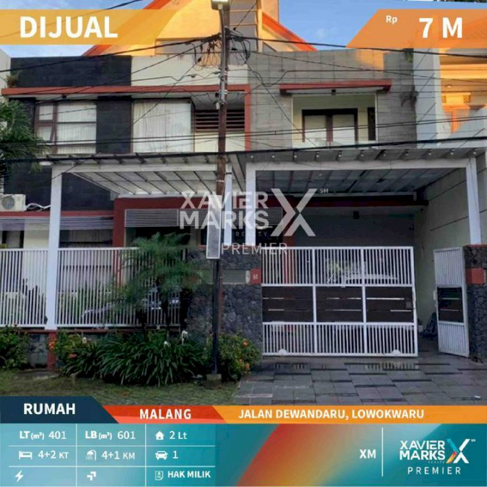Rumah 2 Lantai di Jalan Dewandaru Lowokwaru Malang Hunian Nyaman dan Aman