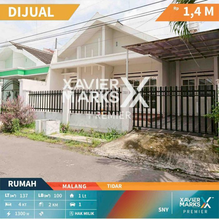 Rumah di Tidar Kota Malang Hunian Nyaman dan Aman