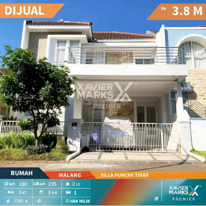Rumah Minimalis dan Siap Huni Villa Puncak Tidar Malang