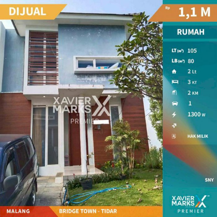 Rumah di Bridge Town Tidar Malang Hunian Nyaman dan Asri