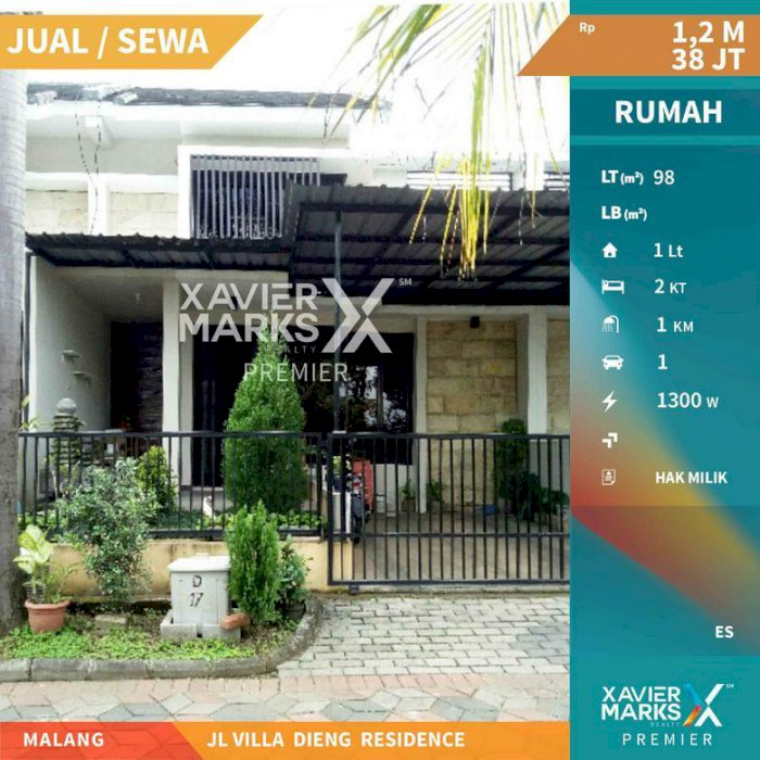 Rumah di Villa Dieng Residence Malang Kawasan Hunian Nyaman dan Asri