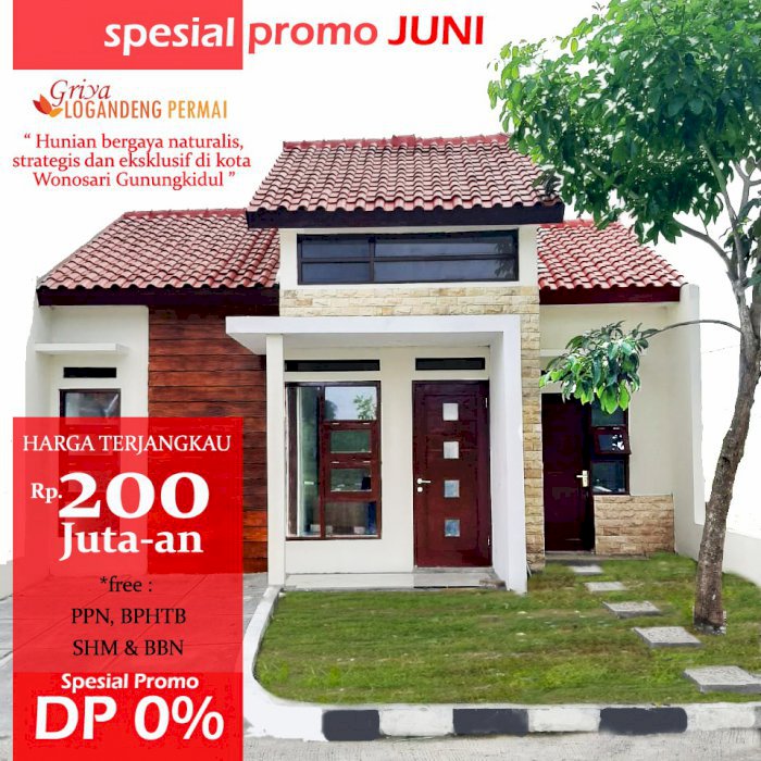 Rumah stategis dekat RSUD Wonosari Gunungkidul