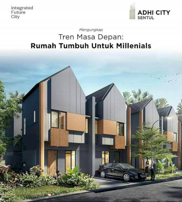 Rumah Cantik Minimalis Bernuansa Alam Terintegrasi Stasiun LRT Sentul