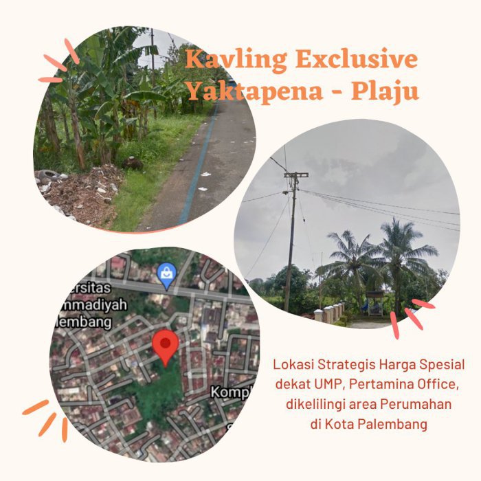 Kavling Perumahan di Yaktapena Plaju Palembang