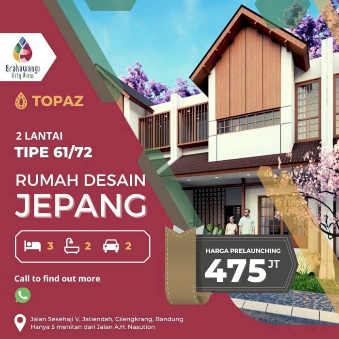 Grahawangi City View Berdesain Jepang  Urban HighLand Park - Bandung