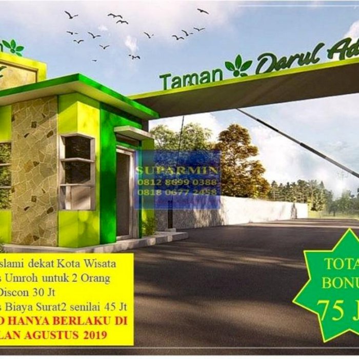Rumah murah dan strategis dekat kota wisata, banyak bonusnya