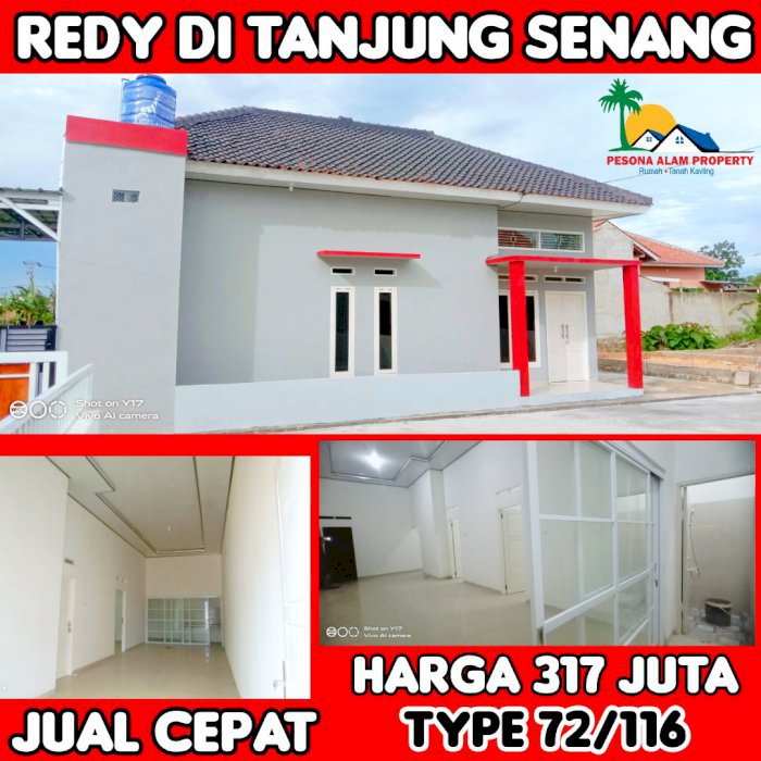 DIJUAL RUMAH MURAH REDY DI BANDAR LAMPUNG