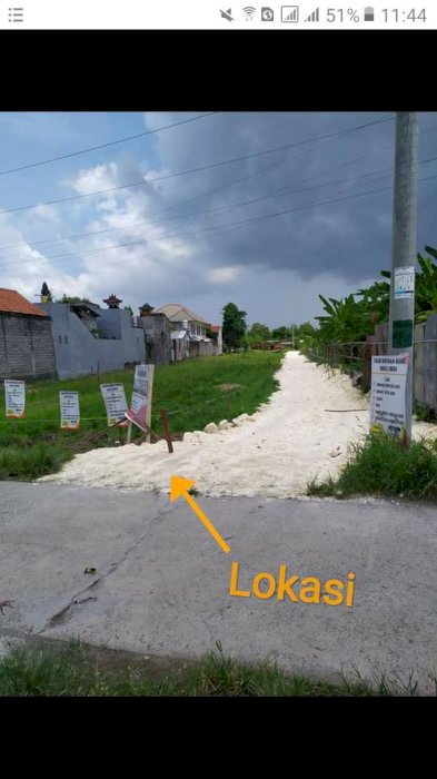 Tanah sewa murah sanur kaja,denpasar selatan