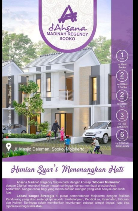 Hunian Syar'i Ahsana Madinah Regency, Sooko-Mojokerto