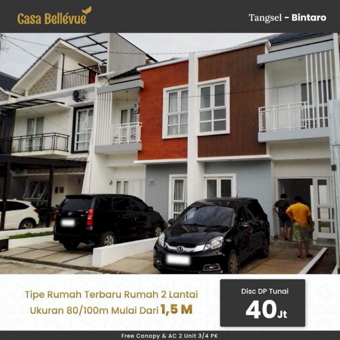 Rumah Casa Bellevue Residence Parigi, Bintaro - Tangsel