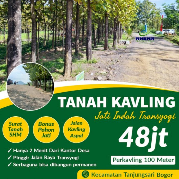 PROMO KUSUS TANAH KAVLING JATI INDAH TRANSYOGI KUALITAS PREMIUM