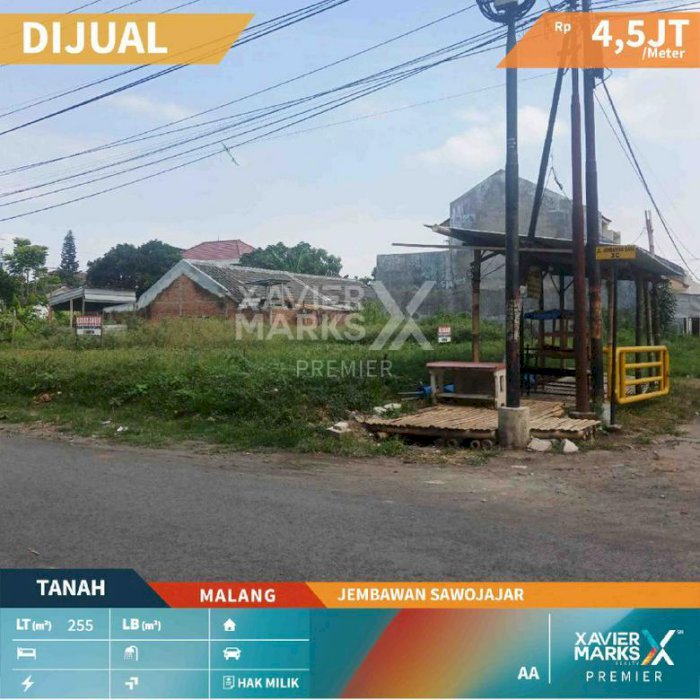 Tanah Lokasi Strategis di Poros Raya Jembawan Sawojajar