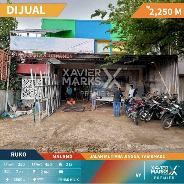 Ruko Jejer di Poros Jalan Mutiara Jingga Tasikmadu Kota Malang