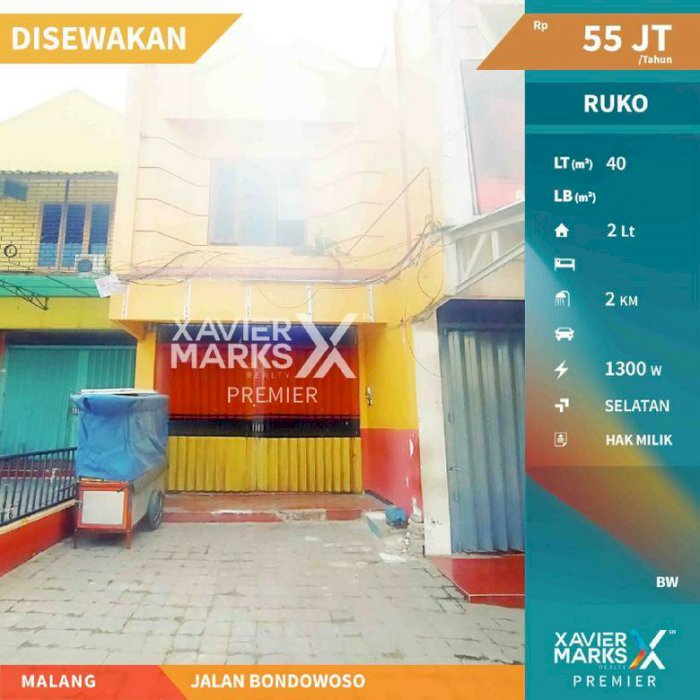 Ruko Jalan Bondowoso Kota Malang Lokasi Strategis