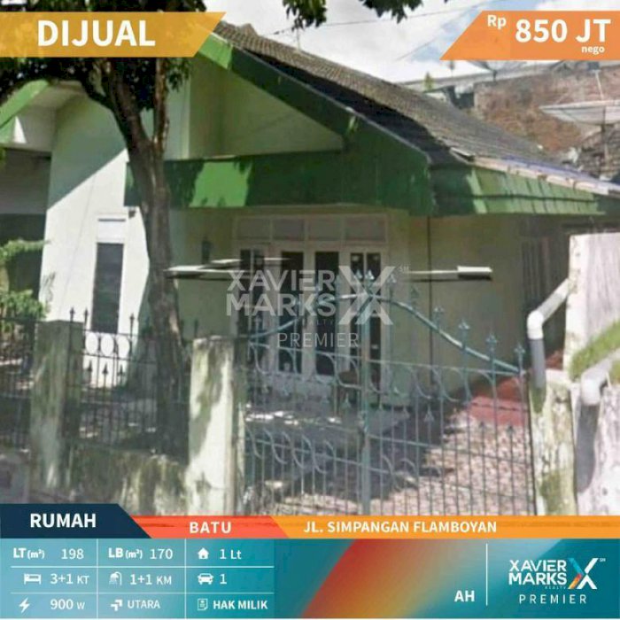 Rumah di Jalan Simpangan Flamboyan Batu Lingkungan Aman dan Nyaman