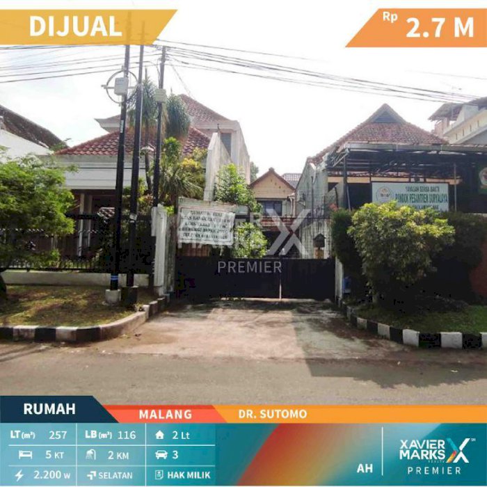 Rumah di Dr. Sutomo Kota Malang Hunian Nyaman dan Asri