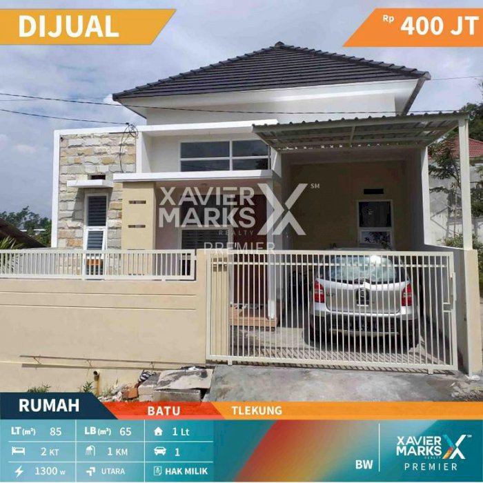 Rumah Minimalis dan Cantik di Tlekung Kota Batu