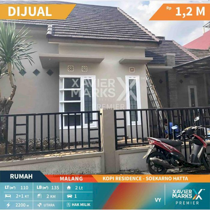 Rumah di Kopi Residence Soekarno Hatta Malang Hunian Nyaman dan Aman