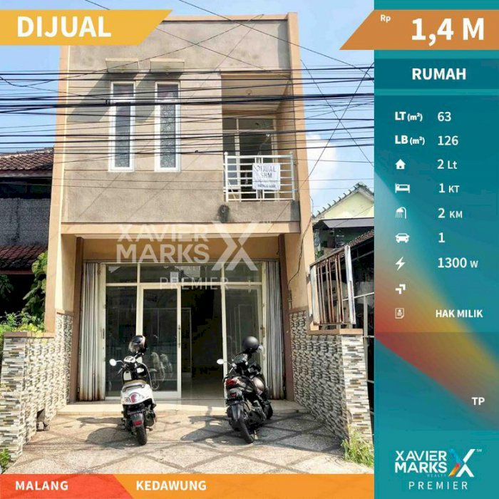 Rumah daerah Kedawung Kota Malang Lokasi Strategis Cocok untuk Usaha