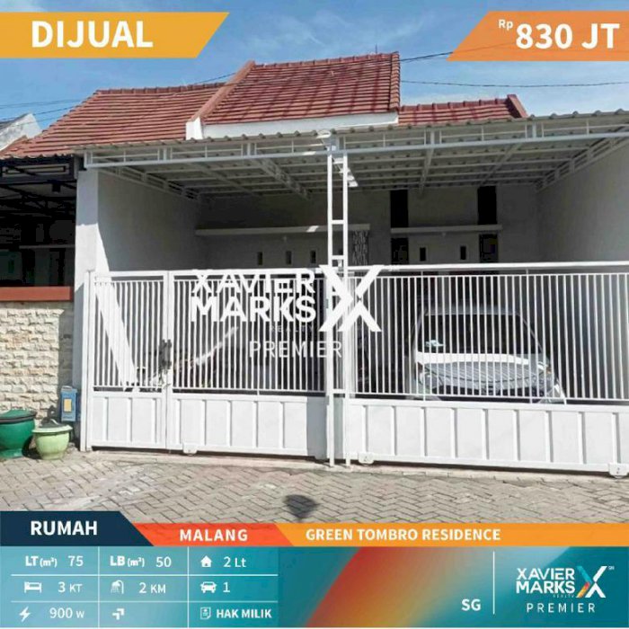 Rumah Cantik dan Minimalis di Green Tombro Residence Kota Malang