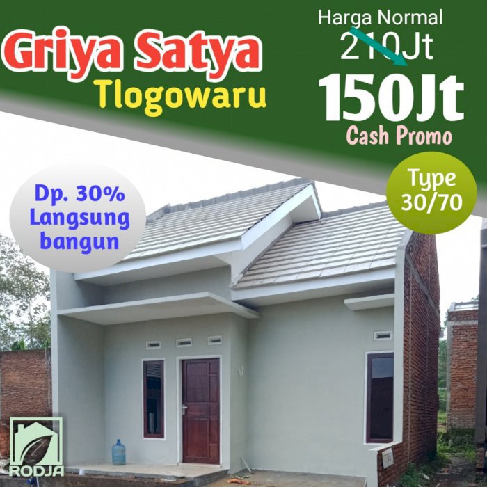 RUMAH MURAH TLOGOWARU, BISA IN HOUSE 5 TAHUN