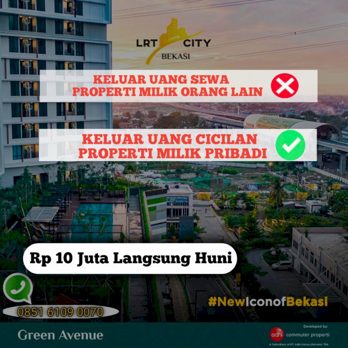 APARTEMEN DIJUAL PROMO DP 0% DI BEKASI