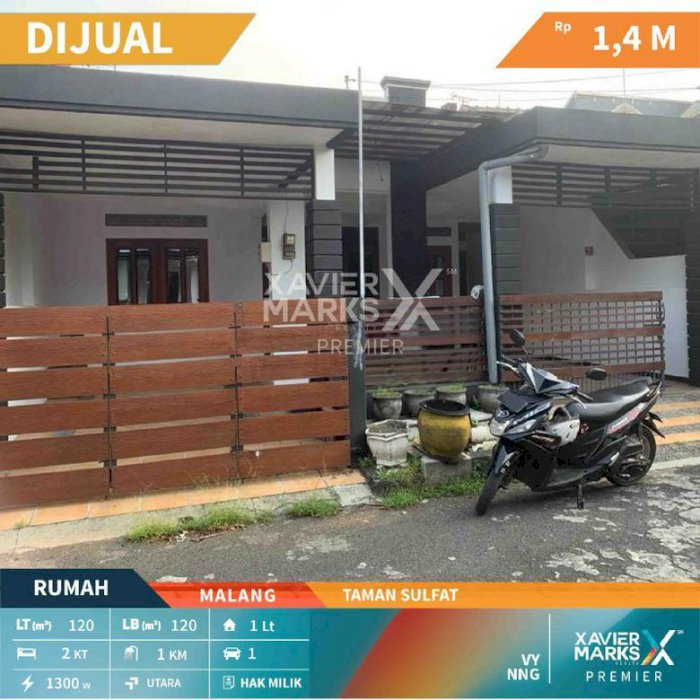 Rumah Istimewa daerah Taman Sulfat Kota Malang