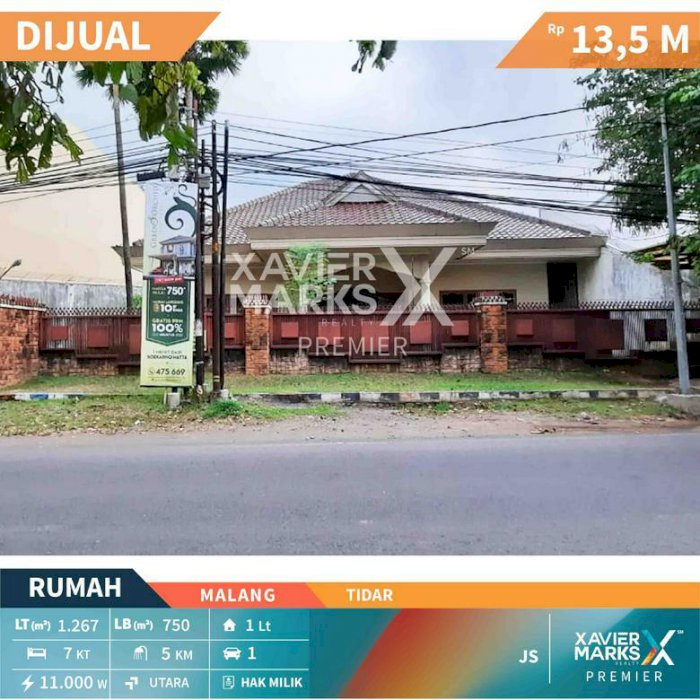 Rumah di Nol Jalan Tidar Kota Malang dengan Kondisi Istimewa dan Siap Huni