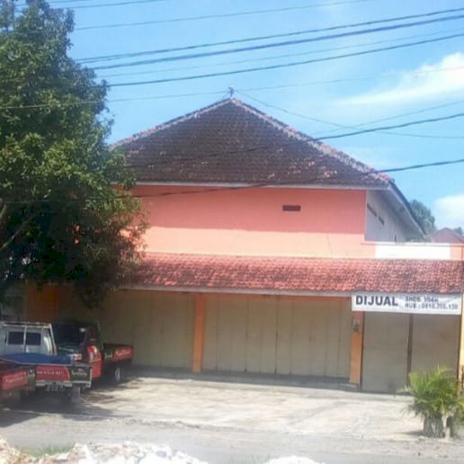 Tanah dijual, bangunan toko & gudang