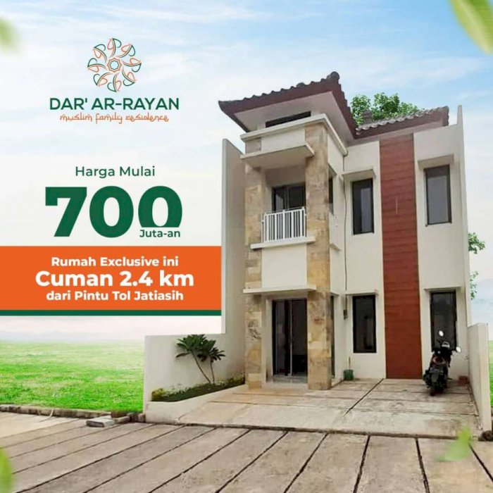 TERMURAH !! READY STOK RUMAH SYARIAH 2 LANTAI DI JATI ASIH KOTA BEKASI