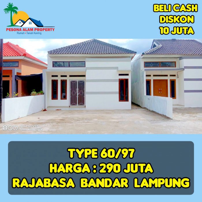 DIJUAL RUMAH TANPA BANK DI BANDAR LAMPUNG