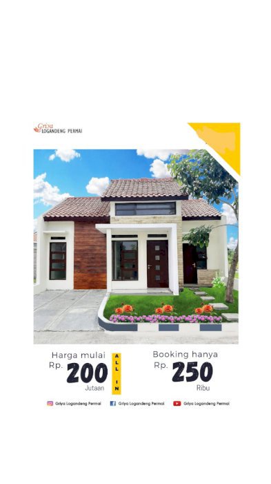 Rumah konsep villa di Wonosari