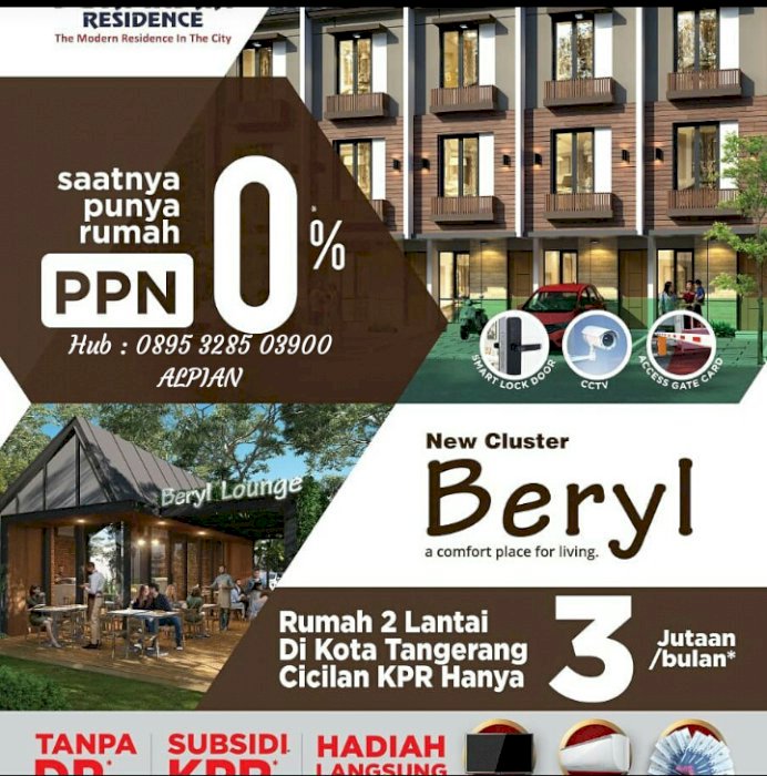 Cluster Beryl Type BL-2 Bernuansa TOWNHOUSE