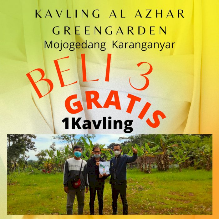 KAVLING AL AZHAR GREEN GARDEN ,BELI 3 GRATIS 1 KAVLING